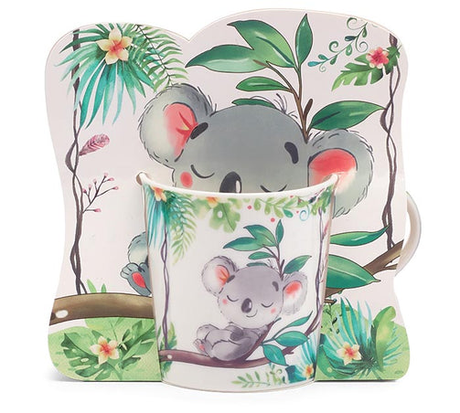 Cute Koala in a Tree Mug with Gift Carrier Queen of Hearts Tea House