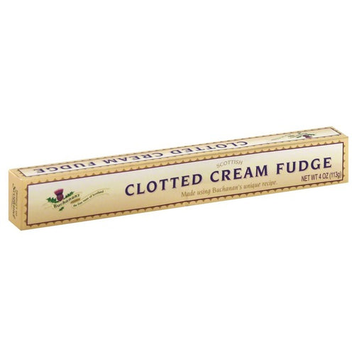 Clotted Cream Fudge is made by Buchanan's of Scotland, on the Greenock banks of the Clyde in Scotland from Queen of Hearts Tea House Kitchener