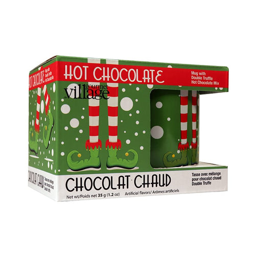 Elf Legs Christmas Hot Chocolate Mug Kit Queen of Hearts Tea House Kitchener Ontario